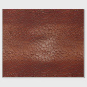 Papier Cadeau Animal Brown en cuir de l'Ouest (Plat)