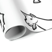 Papier Cadeau Animal de chèvre Thunder_Cove (Coin rond)