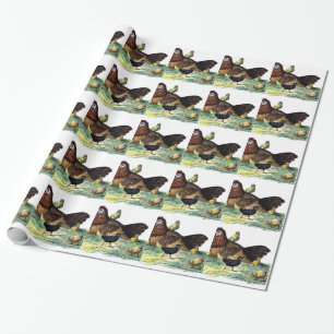 Papier Cadeau Animal de cru de poulets