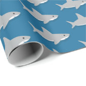 Papier Cadeau Animal de requin mou (Coin rond)