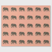 Papier Cadeau Animal Éléphant (Plat)