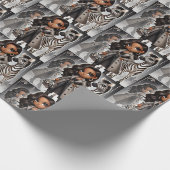 Papier Cadeau Animal Kingdom Couture Zebra (Coin)
