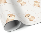 Papier Cadeau Animal mignon (Coin rond)