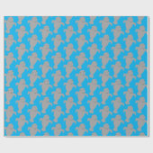 Papier Cadeau Animal Motif Manatee (Plat)