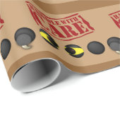 Papier Cadeau Animal piégé à l'intérieur (Coin rond)