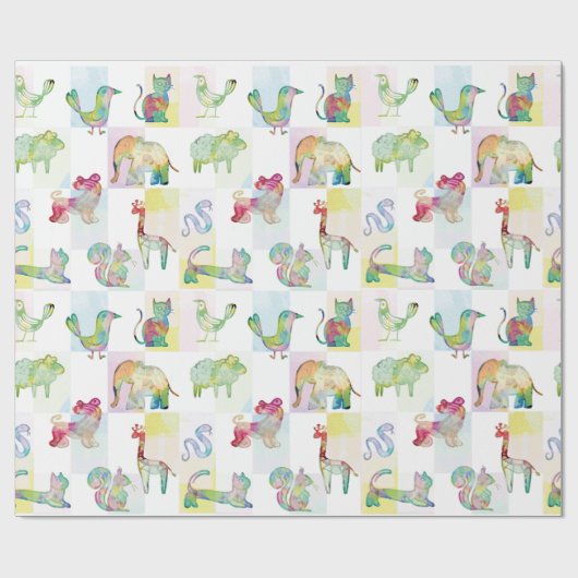 Papier Cadeau  Animalitos Amigables (Plat)