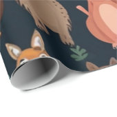 Papier Cadeau Animaux adorables (Coin rond)