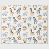 Papier Cadeau Animaux Bébés (Plat)