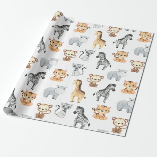 Papier Cadeau Animaux Bébés (Déroulé)