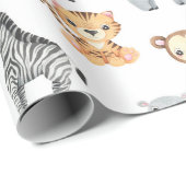 Papier Cadeau Animaux Bébés (Coin rond)