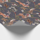 Papier Cadeau Animaux boisés rustiques (Coin)