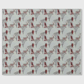 Papier Cadeau Animaux de bois Lavabo bison de bison (Plat)