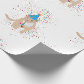 Papier Cadeau Animaux de chat amusants ayant une fête (Coin)