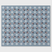 Papier Cadeau Animaux de compagnie de chien personnalisés Photo (Plat)