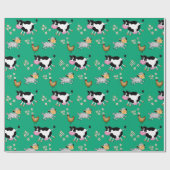 Papier Cadeau animaux de ferme (Plat)