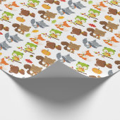 Papier Cadeau Animaux de forêt, Animaux de forêt, Animaux d'auto (Coin)