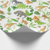 Papier Cadeau Animaux de la Jungle (Coin)