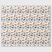 Papier Cadeau Animaux de l'Australie faune australienne (Plat)