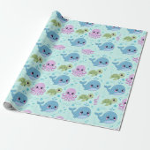 Papier cadeau Animaux de l'Océan Bébé (Déroulé)