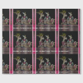 Papier Cadeau Animaux de Noël (Plat)