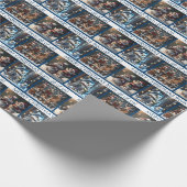 Papier Cadeau Animaux de Noël des bois - de nous tous (Coin)