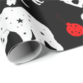 Papier Cadeau Animaux et ornements mignons sur l'arrière - plan (Coin rond)