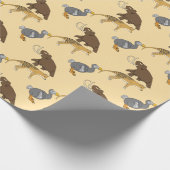 Papier Cadeau Animaux éteints (Coin)