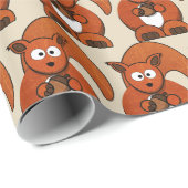 Papier Cadeau Animaux forestiers Forêt Forêt Créatures Enveloppe (Coin rond)