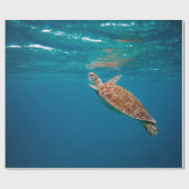 Papier Cadeau Animaux marins cool (Plat)
