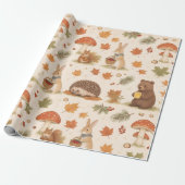 Papier Cadeau Animaux mignons de la forêt (Déroulé)