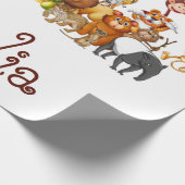 Papier Cadeau Animaux personnalisés de l'enfant (Coin)