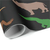 Papier Cadeau Animaux sauvages (Coin rond)