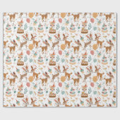 Papier Cadeau Animaux Whimsical Woodland (Plat)