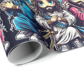 Papier Cadeau Anime Jésus Christ (Coin rond)