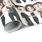 Papier Cadeau anime mignon (Coin rond)