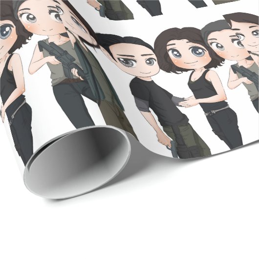 Papier Cadeau anime mignon (Coin rond)