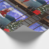 Papier Cadeau "Anime Style Girl Christmas Wrapping Paper (Coin)