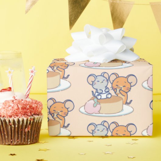 Papier Cadeau Anime Tuffy et Jerry Cheesecake (Fête d'anniversaire)