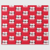 Papier Cadeau Année de diplomation modifiable  (Plat)