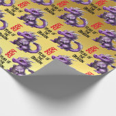 Papier Cadeau Année de l'écharpe Dragon 2024 (Coin)