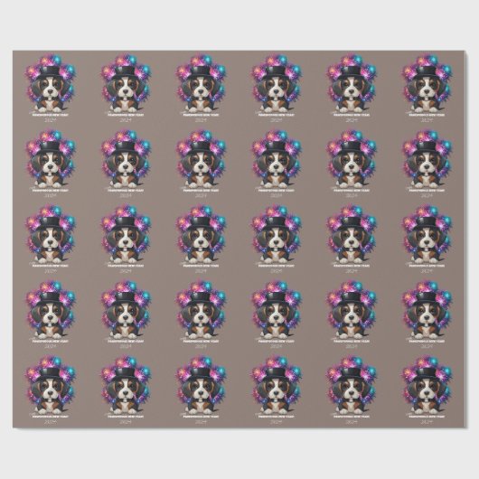 Papier Cadeau Année des bois ! (Plat)