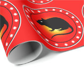 Papier Cadeau Année du rat (Coin rond)