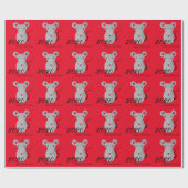Papier Cadeau Année du Rat 2020 (Plat)