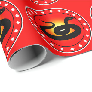 Papier Cadeau Année du serpent