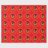 Papier Cadeau Année du Singe (Plat)
