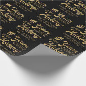 Papier Cadeau ANNÉES D'anniversaire dans le script de création p (Coin)