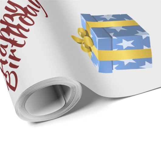 Papier Cadeau Anniversaire (Coin rond)