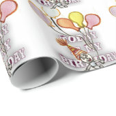 Papier Cadeau Anniversaire (Coin rond)