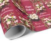 Papier Cadeau Anniversaire (Coin rond)