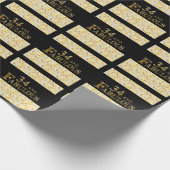 Papier Cadeau Anniversaire 34 ans (Coin)